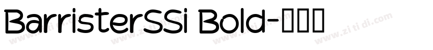 BarristerSSi Bold字体转换